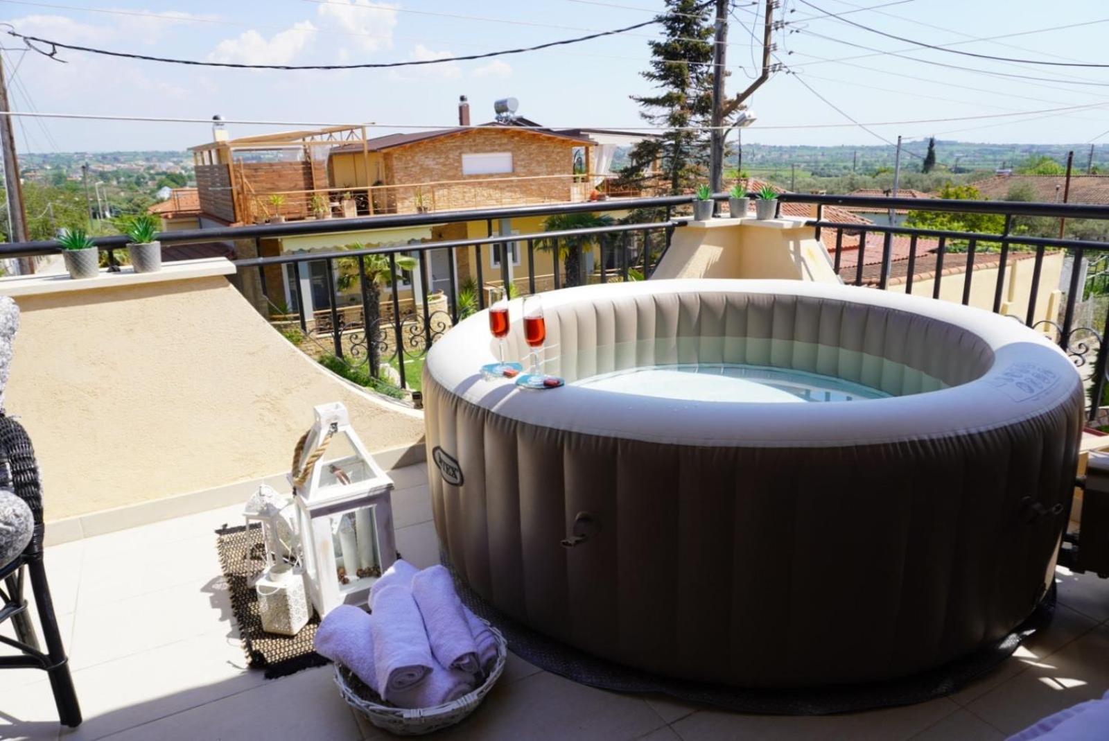Villa Vaso With Jacuzzi Епаноми Екстериор снимка
